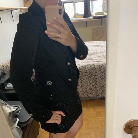 Black fitted blazer - Picture 1 of 8